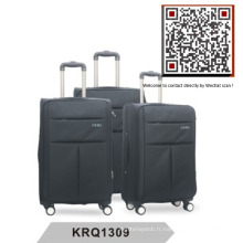 Hotsale 1200d Polyester 4 roues à bagages intérieurs à chariot (KRQ1309)